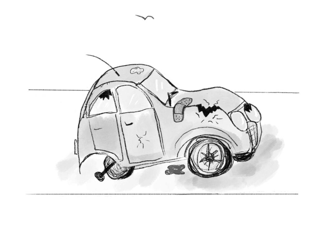 Oof!! That car needs some help!